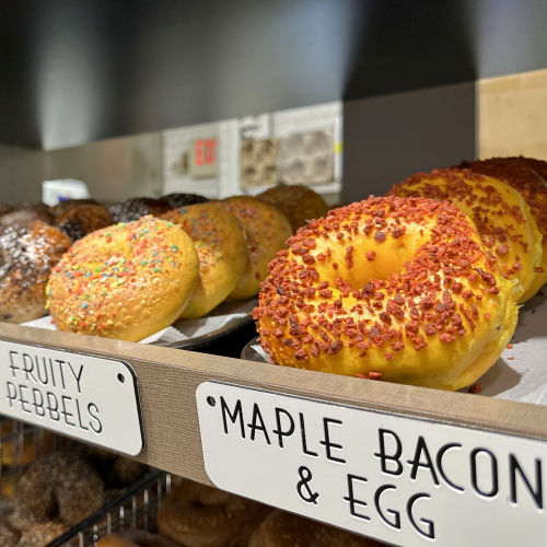 Maple Bacon Bagels